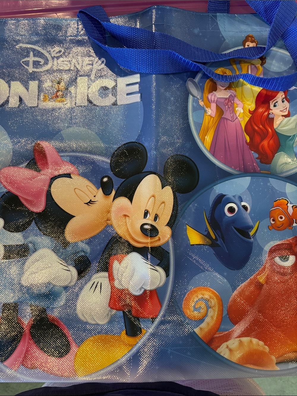 Disney Blue Mickey & Friends Reusable Tote